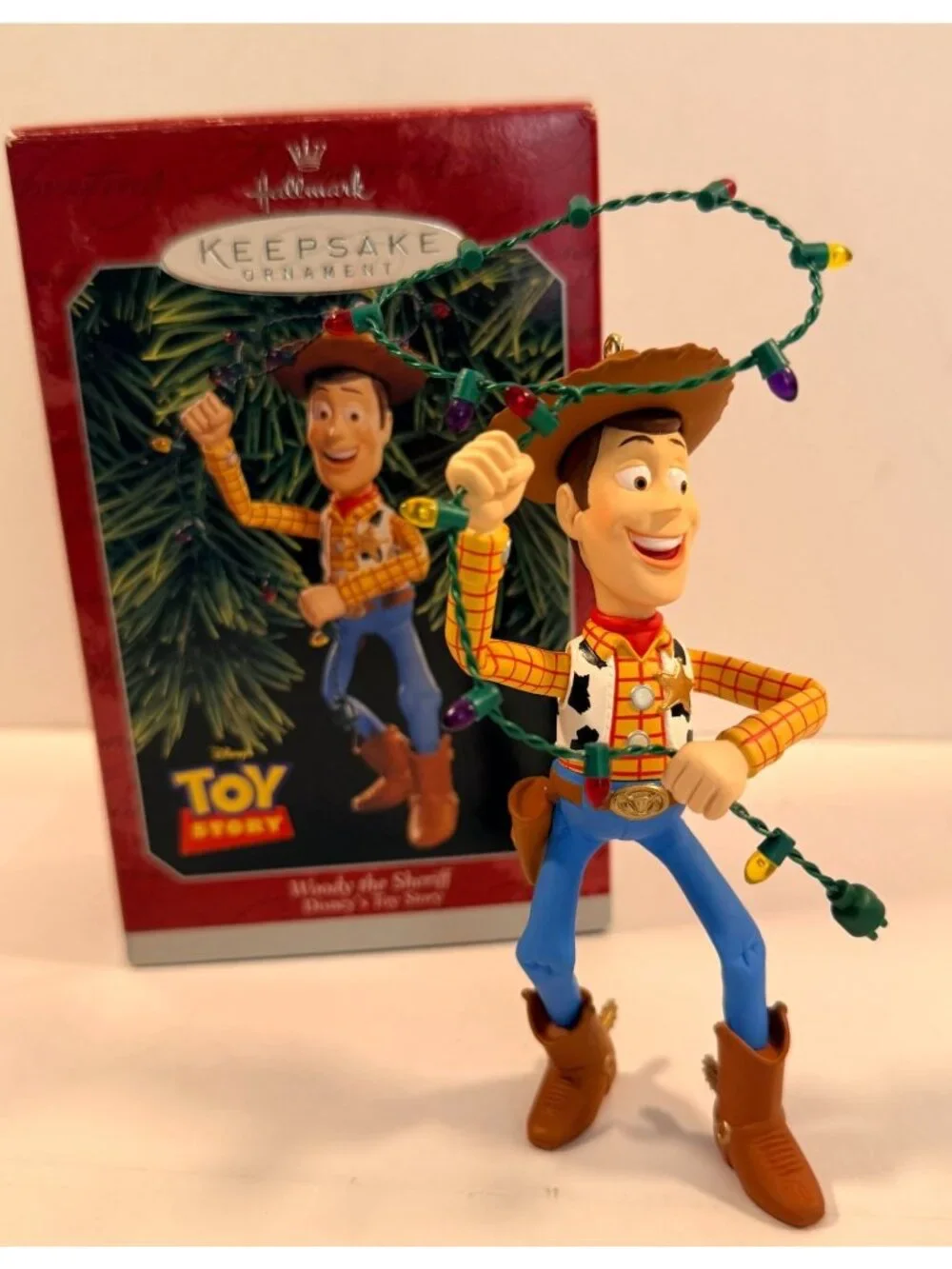 Vintage 1998 Hallmark Keepsake Ornament Woody the Sheriff Disney Toy Story Chris